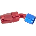 Speedway 6201010 Full Flow Swivel Hose End Fitting, 45 Degree, Red/blue, -8 An New. Price: $22.99.