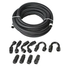 20FEET Braided Fuel Hose Line & 10AN Swivel End Fitting Kit Black New. Price: $51.10.
