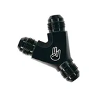 Shocker Fittings 8AN Y Block - Fuel / Coolant Tee New. Price: $22.00.