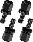 4AN Push Lock Hose Straight Fitting End For 1/4" Id Rubber Fuel Black 4PCS New. Price: $14.99.