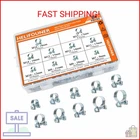 Helifouner 84 Pieces 10 Sizes Mini Fuel Injection Style Hose Clamps, Zinc Plated New. Price: $22.52.