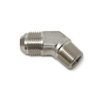 Russell 660931 3AN 45 Degree Flare To 1/8" Pipe Adapter Fitting W/ Endura Finish New. Price: $23.66.