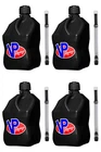 Vp Racing 5.5 Gal Motorsport Square Utility Jug Black Deluxe Filler Hoses 4-PACK New. Price: $180.24.