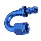 Nytrex Fuel Hose Fitting 170250; Push Lock End Blue Anodized -08AN 180DEG New. Price: $31.09.