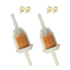Inline Fuel Filter 1/4" With Clamps Pack - Fits AM116304, GY20709, 25 050 2... New. Price: $14.05.