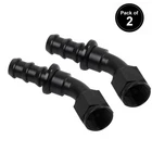 Lokocar 6AN Push Lock Hose Barb Fittings AN6 45 Degree End Black Pack Of 2 New. Price: $13.99.