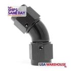 Aeromotive 65612, One Fitting F-f Swivel 45-DEG 8AN Aluminum Black Performance New. Price: $71.95.