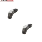 Adlerspeed 2PC 45 Degree AN3 3AN Male To 1/8" Npt Aluminum Fitting Adapter Black New. Price: $11.52.