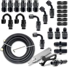 6AN Ptfe Fuel Line Kit - 26FT Braided Hose For Ls Swap Efi E85 Injection New. Price: $131.99.