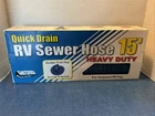 Valterra Blue 15 Foot D04-0057 Quick Drain Heavy Duty Rv Sewer Hose Boxed New. Price: $24.99.