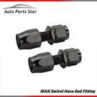 2 Black AN-10 10AN AN10 Straight Fuel Swivel Fitting Hose End Oil Adaptor New. Price: $11.58.