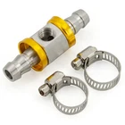 Cnraqr 3/8" Fuel Line T-fitting Adapter Includes Clamps Inch, Silver New. Price: $15.25.