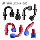 2PC Push On Lock Hose End Fitting Oil Fuel Gas Line Adapter 6AN 8AN 10AN New. Price: $10.06.