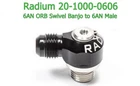 Radium 20-1000-0606 Swivel Banjo -6AN Orb Male To Low Profile New. Price: $43.70.
