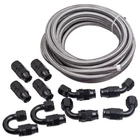 10AN AN-10 20FT Stainless Steel Nylon Braided Fuel Line & Hose End Fitting Kit New. Price: $72.00.