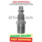 2 X Arb Compatible Quick Connect Air Fitting - Us Std (m) 1/4 Npt Brand. Price: $21.68.