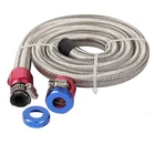 Ft 6AN 3/8" Fuel Line Stainless Steel Braided Hose Kit, With 2 Pcs AN6 F... New. Price: $41.89.