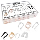 Hhzl Fuel Line Retainer Clips, 3/8" & 5/16" Durable Nylon Gas 160PCS, Black New. Price: $21.17.