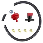 Strongthium 1/4" Id X 1/2" Od 25" Long - With Valve & Filter, Black New. Price: $17.18.